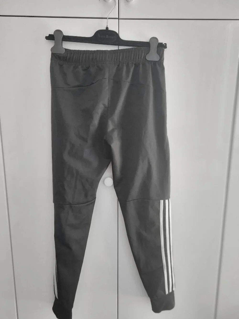 Adidas Boys Black Track Pants Size M - Picture 3 of 4